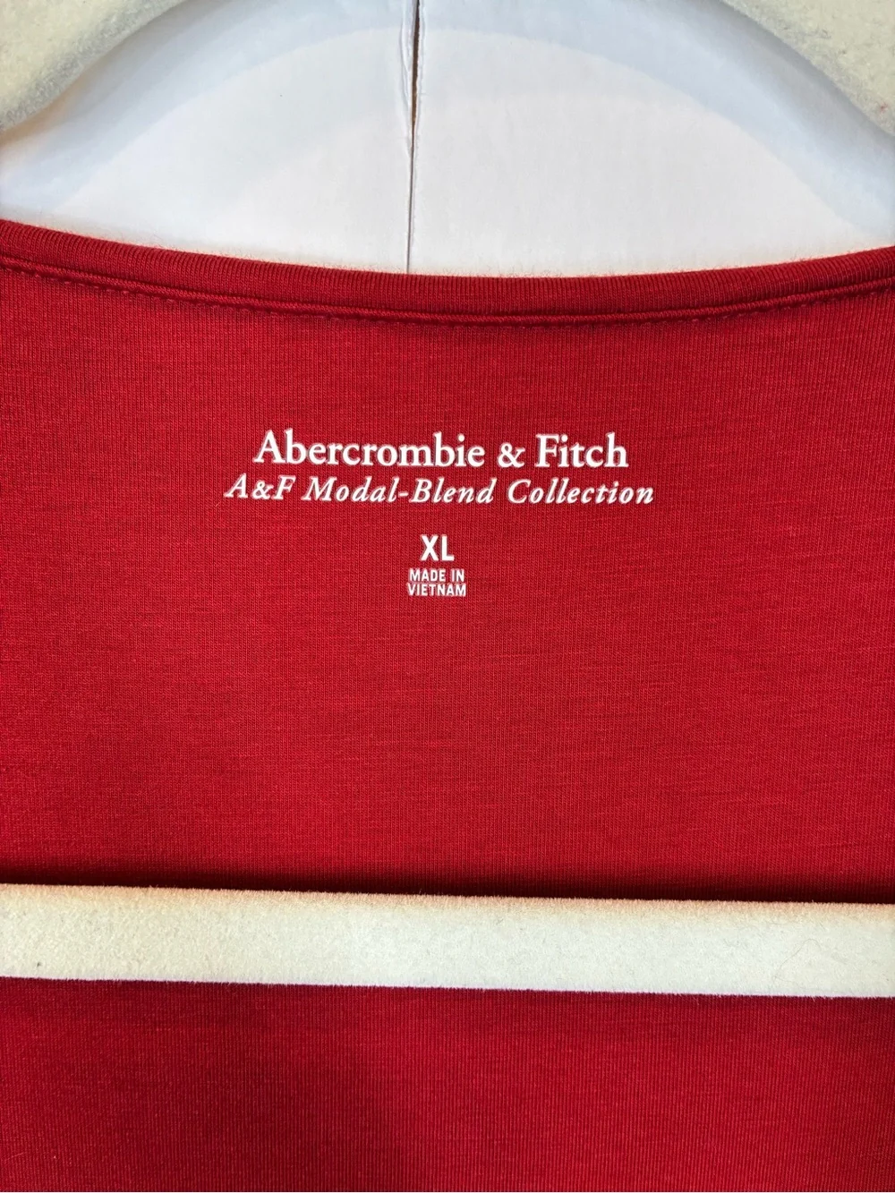 Abercrombie & Fitch Burgundy Ruched Side Slit Maxi Dress XL Modal Blend